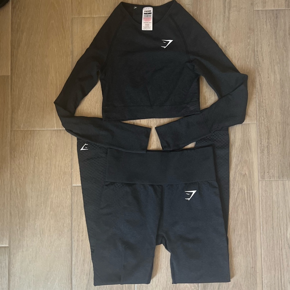 Gymshark Black Vital Seamless Set